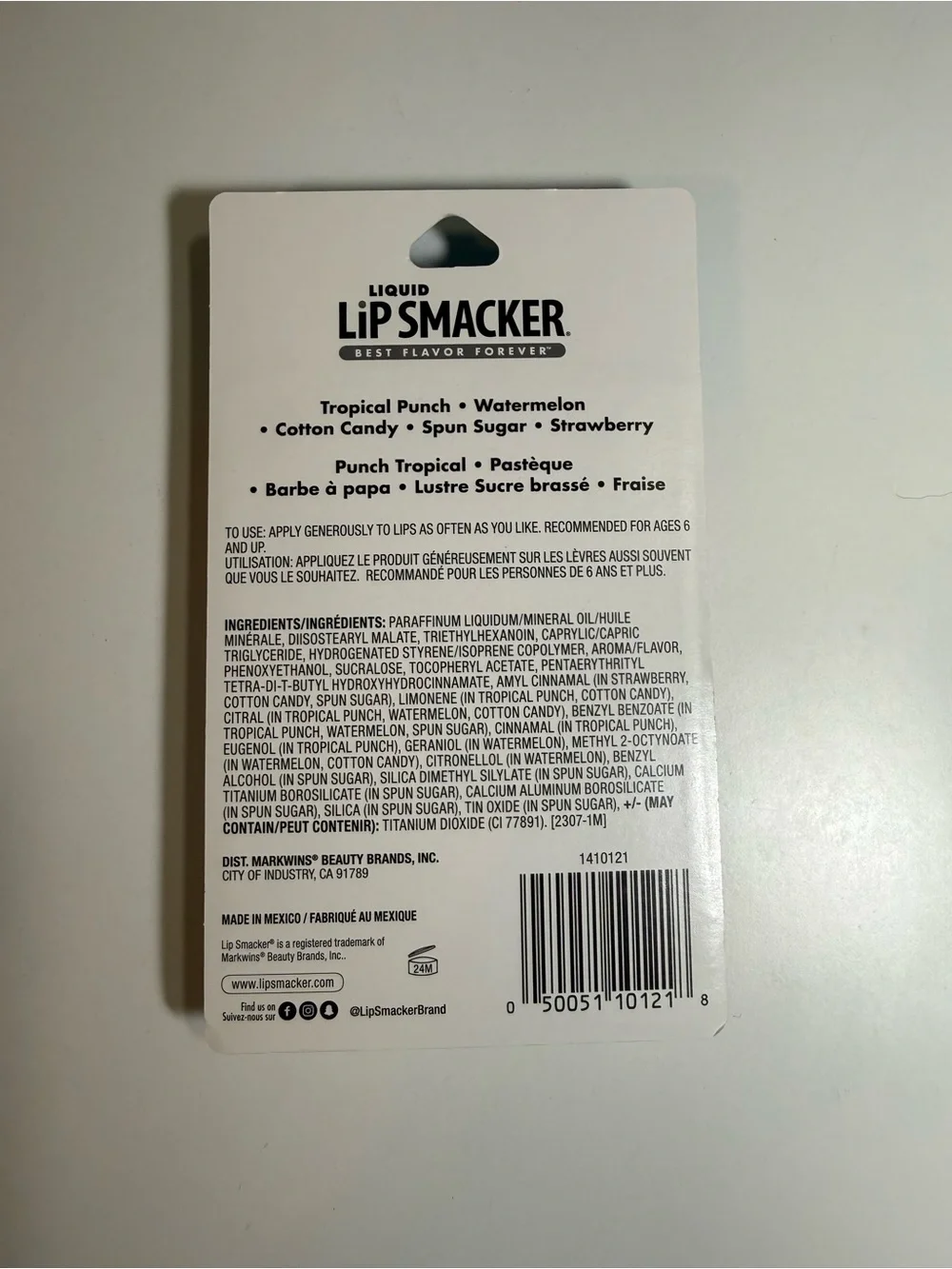Lip Smacker Liquid Glosses 5 Pack Clear Glittered Flavored Party 0.45 Oz, NEW